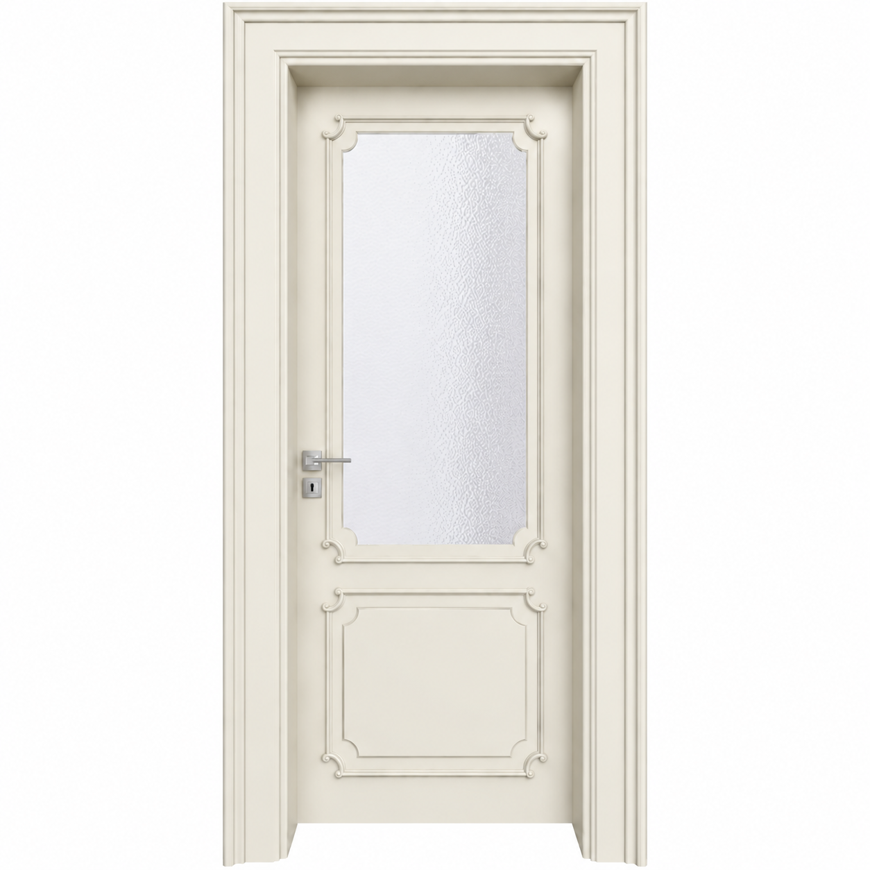 BY-5015V Porte intérieure Laqué Vitrée